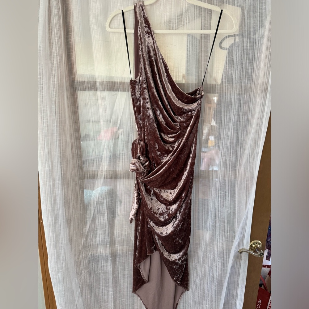 Stylestalker velvet wrap dress